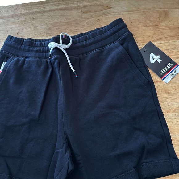 Four Laps Shorts Women's Medium Black Athletic Fit Rush Short French Terry Soft - Picture 4 of 5